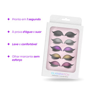 GlamPatch – Sombra com Cílios Postiços Que Deixa Seu Olhar Pronto em 1 Segundo (Oferta Exclusiva)